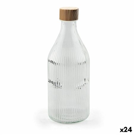 Bouteille en Verre La Mediterránea Métal verre 1 L (24 Unités)