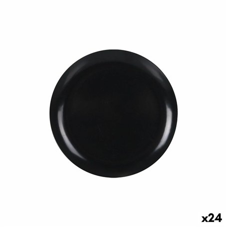Assiette plate La Mediterránea Anthracite 25 x 25 x 1,5 cm (24 Unités)