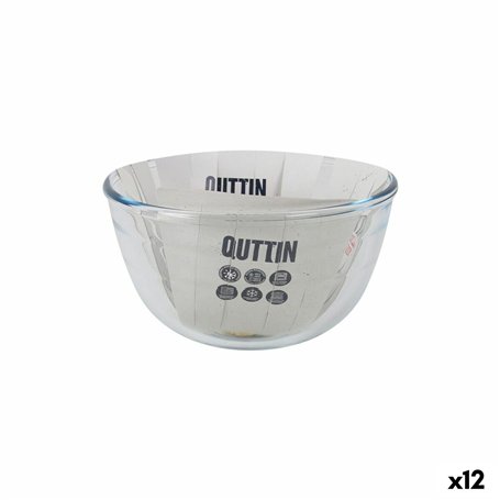 Bol La Mediterránea Quttin verre 1,1 L 17 x 17 x 10 cm (12 Unités)