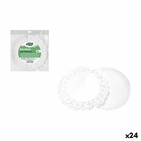 Lot de plateaux pour aliments Algon Rond 20 cm 3 Pièces (24 Unités)