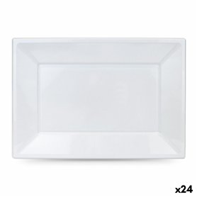 Service de vaisselle Algon Plastique Rectangulaire 33 x 23 cm 3 Pièces (24 Unités)