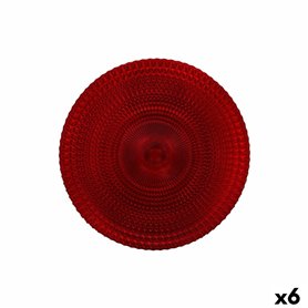 Assiette plate Alfares Alfares Rouge verre Ø 31 cm (6 Unités)