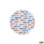 Assiette plate La Mediterránea Poissons 25,5 cm (24 Unités)