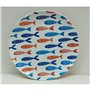 Assiette à dessert La Mediterránea 20 cm Poissons (24 Unités)