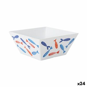 Bol pour Apéritifs La Mediterránea Poissons 18 x 18 x 8 cm (24 Unités)