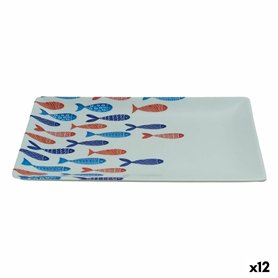 Plateau apéritif La Mediterránea Poissons 25 x 15 x 2 cm (12 Unités)