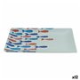 Plateau apéritif La Mediterránea Poissons 25 x 15 x 2 cm (12 Unités)