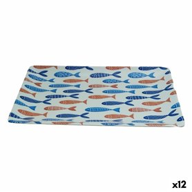 Plateau apéritif La Mediterránea Poissons 30 x 20 x 2,5 cm (12 Unités)