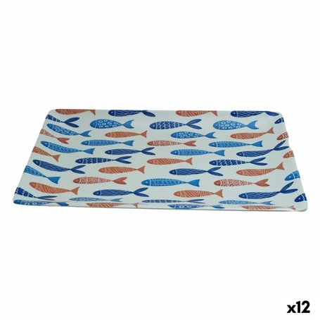 Plateau apéritif La Mediterránea Poissons 30 x 20 x 2,5 cm (12 Unités)