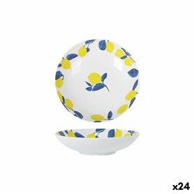 Assiette creuse La Mediterránea Citron 21 x 5,3 cm (24 Unités)