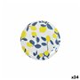 Assiette à dessert La Mediterránea 20 cm Citron (24 Unités)