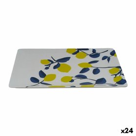 Plateau apéritif La Mediterránea Citron 20 x 13 x 2 cm (24 Unités)