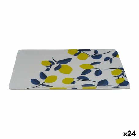 Plateau apéritif La Mediterránea Citron 20 x 13 x 2 cm (24 Unités)
