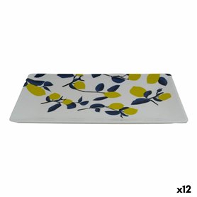 Plateau apéritif La Mediterránea Citron 25 x 15 x 2 cm (12 Unités)