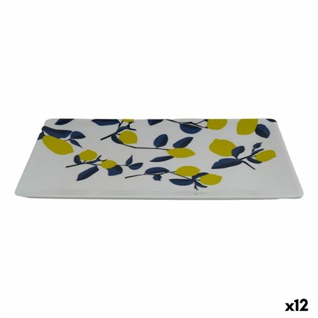 Plateau apéritif La Mediterránea Citron 25 x 15 x 2 cm (12 Unités)
