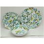 Assiette à dessert La Mediterránea 20 cm Citron (24 Unités)