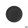Assiette plate La Mediterránea Noir 25,5 cm (24 Unités)