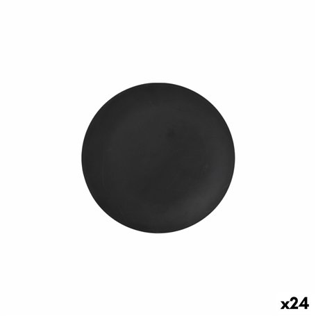 Assiette à dessert La Mediterránea Noir 20 cm (24 Unités)
