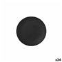 Assiette à dessert La Mediterránea Noir 20 cm (24 Unités)