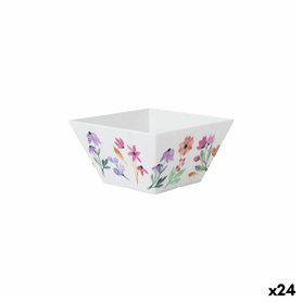 Bol pour Apéritifs La Mediterránea Fleurs 13 x 13 x 7 cm (24 Unités)