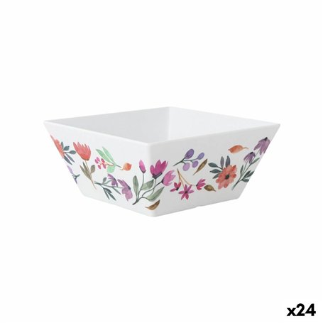 Bol pour Apéritifs La Mediterránea Fleurs 18 x 18 x 8 cm (24 Unités)