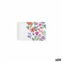 Plateau apéritif La Mediterránea Fleurs 20 x 13 x 2 cm (24 Unités)