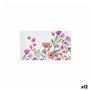 Plateau apéritif La Mediterránea Fleurs 25 x 15 x 2 cm (12 Unités)