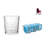 Set de Verres La Mediterránea Mistral waves 6 Pièces (12 Unités)