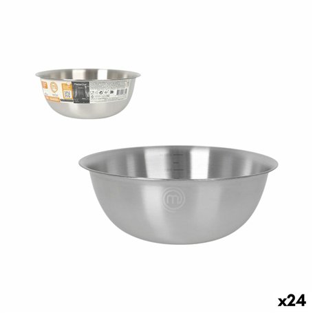 Bol MasterChef Acier inoxydable 2 L 2L 22 x 8,7 cm (24 Unités)