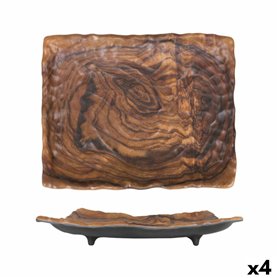 Plateau apéritif Rectangulaire 31 x 25 x 5 cm (4 Unités)