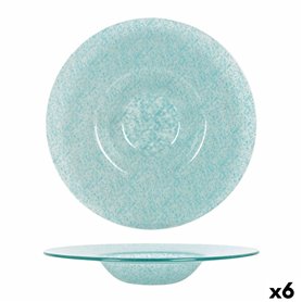 Assiette creuse Samaritaine Turquoise Ø 30 cm (6 Unités)