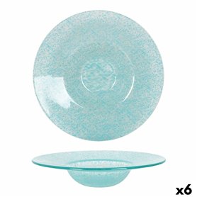 Assiette creuse Samaritaine Turquoise Ø 24 cm (6 Unités)