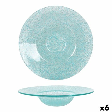 Assiette creuse Samaritaine Turquoise Ø 24 cm (6 Unités)