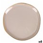 Assiette plate Duomo Beige Ø 28 cm (6 Unités)