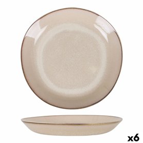 Assiette creuse Duomo Beige Ø 23 cm (6 Unités)
