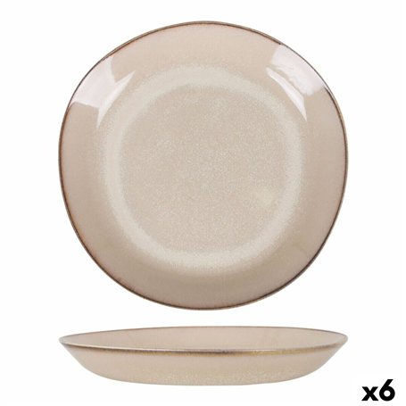 Assiette creuse Duomo Beige Ø 23 cm (6 Unités)