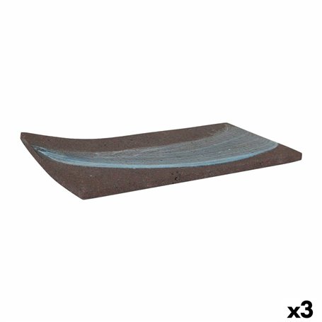 Plateau apéritif Pompeya Rectangulaire 24 x 12 x 1 cm (3 Unités)