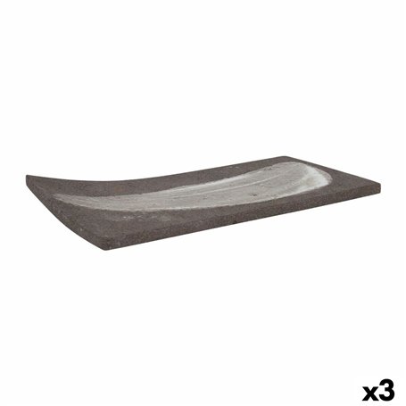 Plateau apéritif Krakatoa Rectangulaire 24 x 12 x 1 cm (3 Unités)