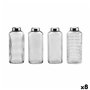 Bouteille en Verre La Mediterránea verre Acier 1,8 L (8 Unités)