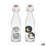 Bouteille en Verre La Mediterránea verre 1 L (12 Unités)