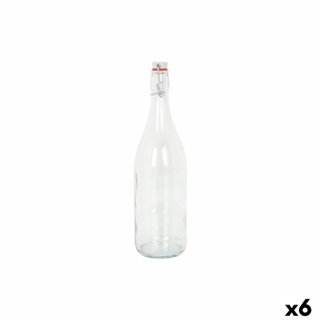 Bouteille en Verre La Mediterránea Mecano verre 1 L (6 Unités)