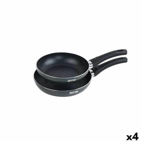 Ensemble de poêle Quttin Aluminium 24 cm 2 Pièces (4 Unités)