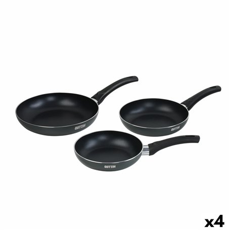 Ensemble de poêle Quttin Aluminium 24 cm 3 Pièces (4 Unités)