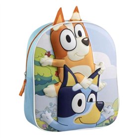 Cartable 3D Bluey Bleu