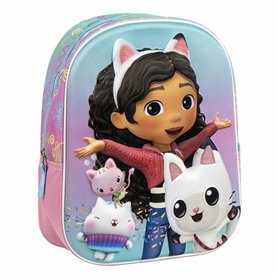Cartable 3D Gabby's Dollhouse Rose 25,0 x 31,0 x 10,0 cm