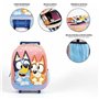 Cartable 3D avec roulettes Bluey Rose 25,0 x 31,0 x 10,0 cm