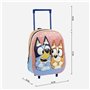 Cartable 3D avec roulettes Bluey Rose 25,0 x 31,0 x 10,0 cm
