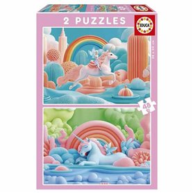 Puzzle Educa Magic Unicorns (2 Unités)
