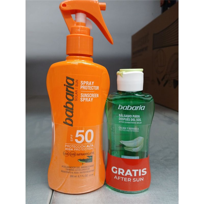 Image secondaire de Spray Protecteur Solaire Babaria Spf 50 100 ml Aloe Vera