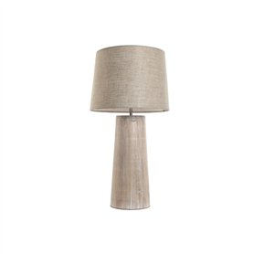 Lampe de bureau Home ESPRIT Naturel Bois de manguier 50 W 220 V 35 x 35 x 69 cm